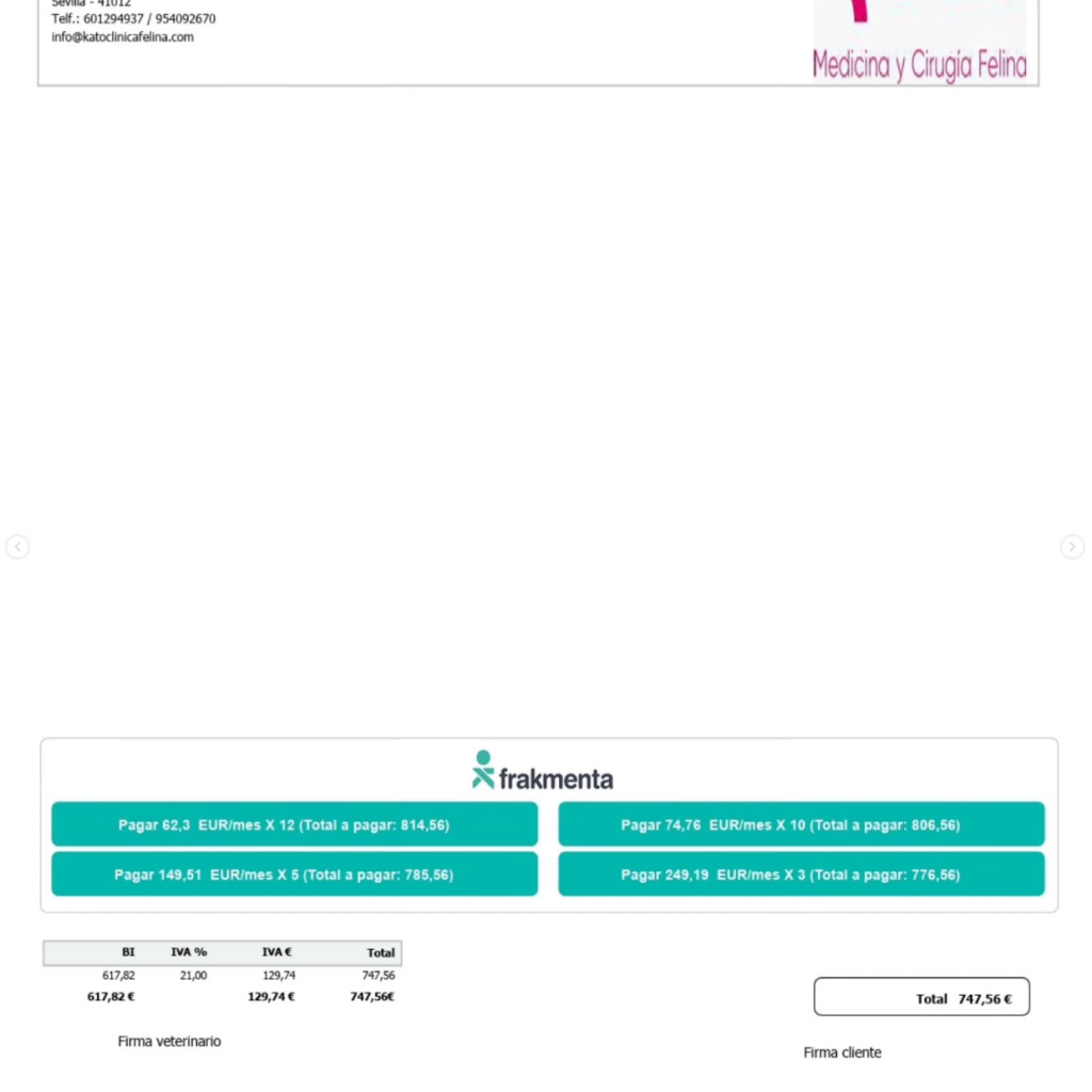 Presupuesto Caramelo gato con PIF Presupuesto Caramelo gato con PIF